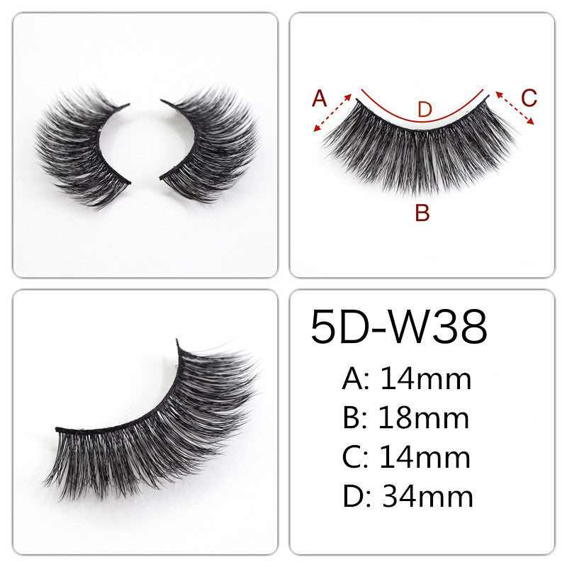 5 Pairs 3D Mink Fake Eyelashes Long Thick Natural False Eye Lashes Set  Makeup