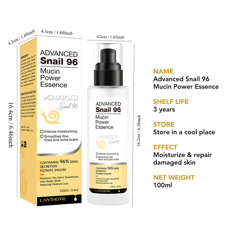 Advanced Snail 96 Mucin Power Essence 100ml Secretion Filtrate Skin Repair