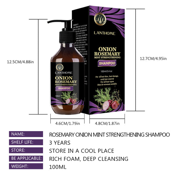 Rosemary Onion Shampoo Anti Hair Hair Shampoo For Fast Hair Growth.