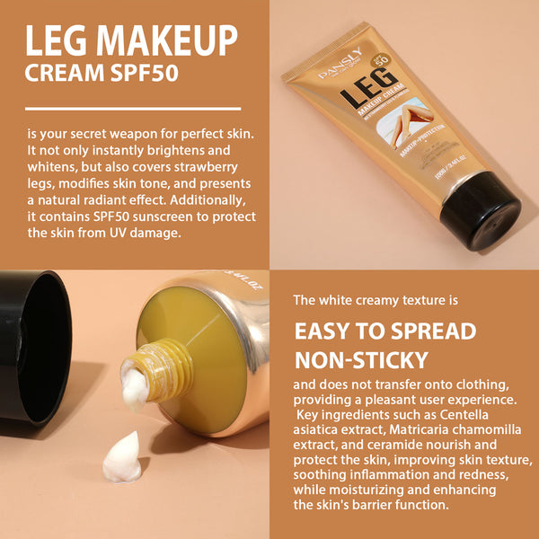 Leg Makeup Cream Instantly brighten and whiten, naturally brighten.